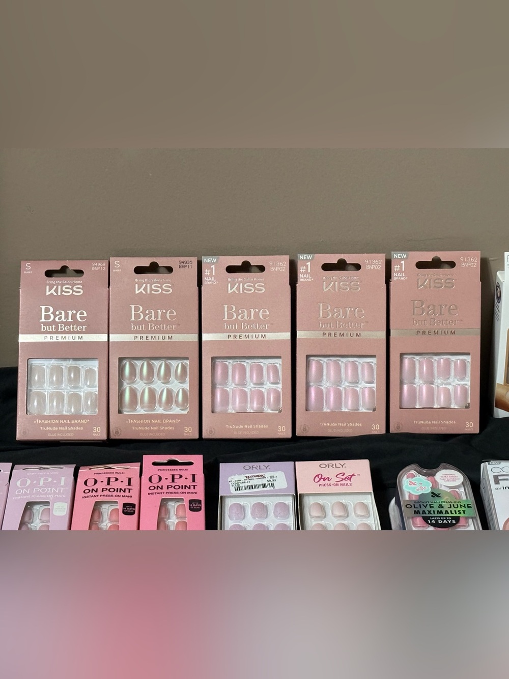 Kiss Bare But Better Premium Short Squoval Glue-On Nails 5 Boxes